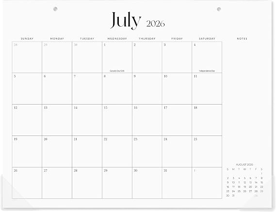 Cabbrix Desk Calendar 2026, Aesthetic Desk Pad Calendar 15 x 12 Inch Covering July 2026 to June 2027, Desk Blotter Calendar for Home Office and School