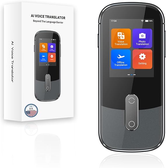 ANFIER Language Translator Device W09 Offline Support 144 Languages and Accents Real Time Translation 98% High Accuracy Fast Response in 1S Ideal for Travel, Learning and Business