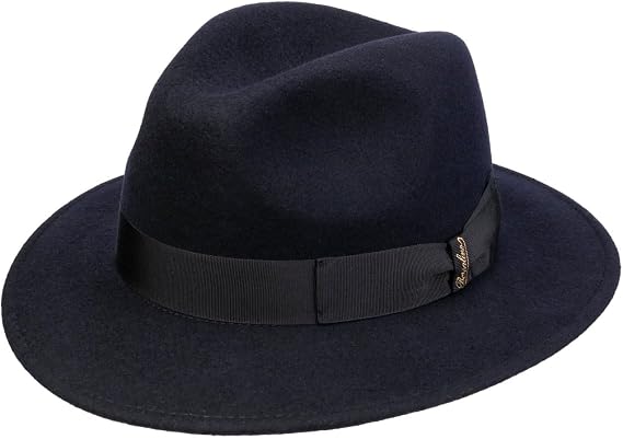 Borsalino Premium Classic Fedora 2-7/8 Brim (55) Taupe