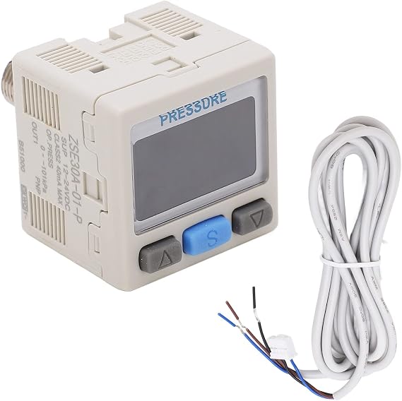 Digital Pressure Switch 12-24V DC Air Pressure Regulator Valve 0 to 101kPa RC 1/8in Thread Digital Controller Swtich