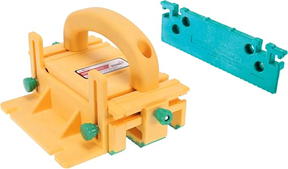 MICROJIG GRR-RIPPER GR-100+GRP-11G 3D Pushblock With A 1/8" Leg Table Saw Accessory For Table Saws, Router Tables, Band Saws, And Jointers, Yellow