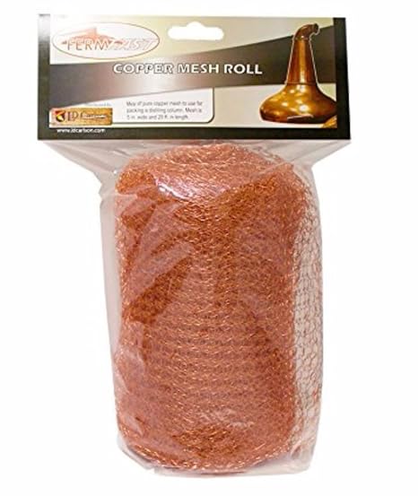 Fermfast Copper Mesh Roll 5 in x 20 FT (8 Ounce Roll)