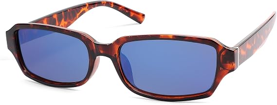 Retro Trendy Rectangle Square Sunglasses Womens Mens 70s Classic Vintage Small Sun Glasses AR82277