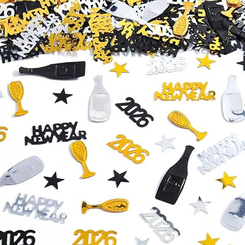 New Year's Eve Decoration 2026 Gold Scatter Decoration Happy New Year Decoration 2026 Decoration New Year's Eve Table Decoration New Year Decoration for New Year Decoration Confetti New Year's Eve Decoration (30 g)