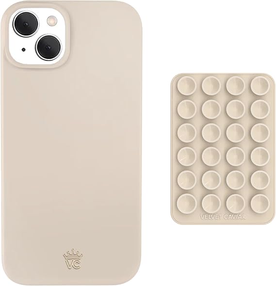 MagSafe Suction Phone Mount + iPhone 15 Case (Bundle - Sand Stone)