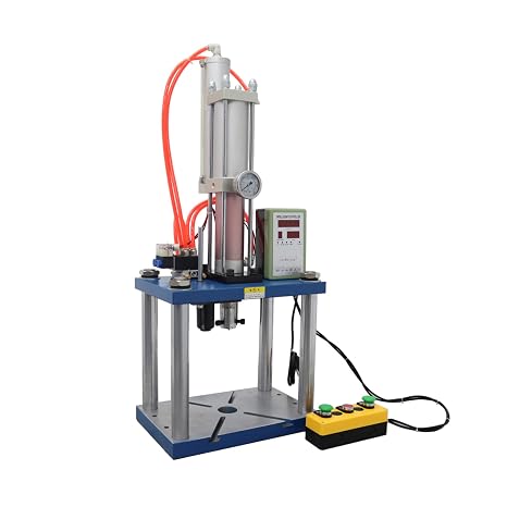 3T Pneumatic Punch Press Machine with Controller High-Pressure Punching Machine 1.9 "Diameter Blanking Hole Four Support Columns 110V 6613LBS/1300KG