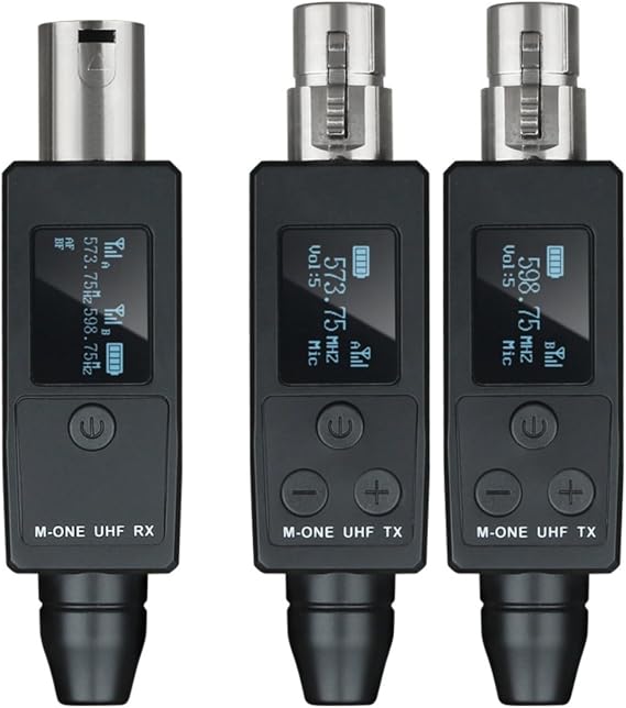 Wireless Microphone System,Dual Transmitter Receiver Set,Portable Audio Equipment,Alloy Microphone Accessories