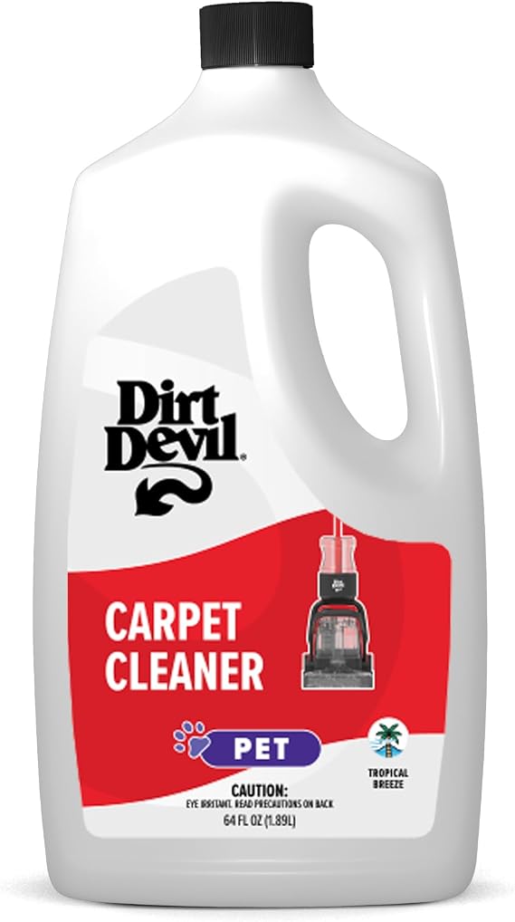 Dirt Devil Pet Carpet Cleaner Solution, 64 Oz., Tropical Breeze Scent