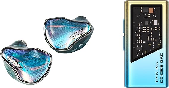 EPZ P40 IEM Headphones 2DD+1Planar Hybrid Drivers+1PZT Ceramic &TP35 PRO IEM DAC Headphone Amplifier