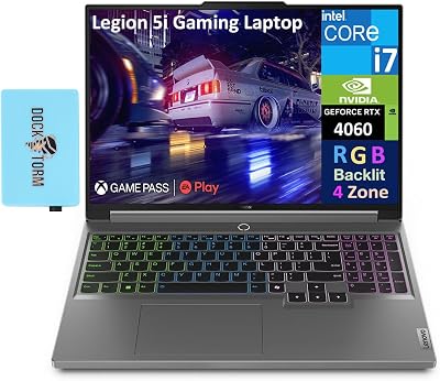 Lenovo Legion 5i Gen 9 Gaming Laptop 16.0 165Hz IPS WQXGA Display Intel i7-14650HX, GeForce RTX 4060 8GB, 32GB DDR5, 1TB PCIe SSD, 4-Zone RGB KB, WiFi 6E, Win 11 Home wDKZ USB Port Expander