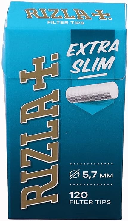 RIZLA Extra Slim Filter Sticks 5.7mm Diameter 120 Filters Per Pack 5 Packs (600 Filters)