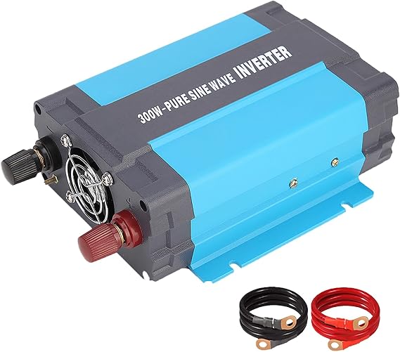 24V Pure Sine Wave Power Inverter 300W DC 24V to AC 120V with AC Outlets, 5V1A USB Port for RV Car Emergency etc.