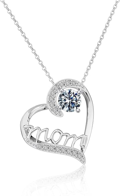 Moodear Mama Necklace for Women, Dainty Mama Pendant, Mom Gift Jewelry