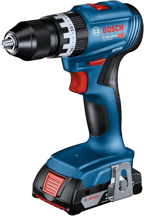 Bosch Professional GSB 185-LI Cordless Impact Drilling Screwing Machine (1 x 2.0 Ah; GAL 18V-20; Case)