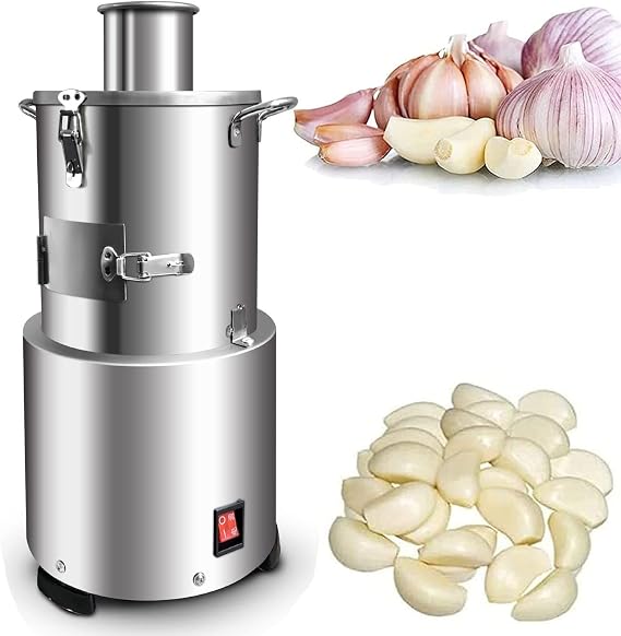 Electric Garlic Peeler 30kg/h Garlic Peeling Machine Garlic Separating Machine Household Commercial Stainless Steel Garlic Peeler