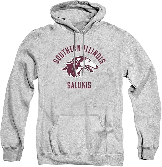 LOGOVISION Southern Illinois University Official Siu Salukis Logo Unisex Adult Pull-Over Hoodie