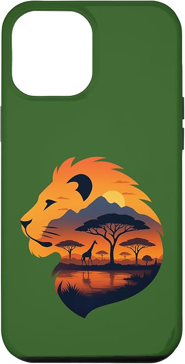 Lion Safari Sunset Big 5 African Game Reserve Adventure Case for iPhone 12 Pro Max