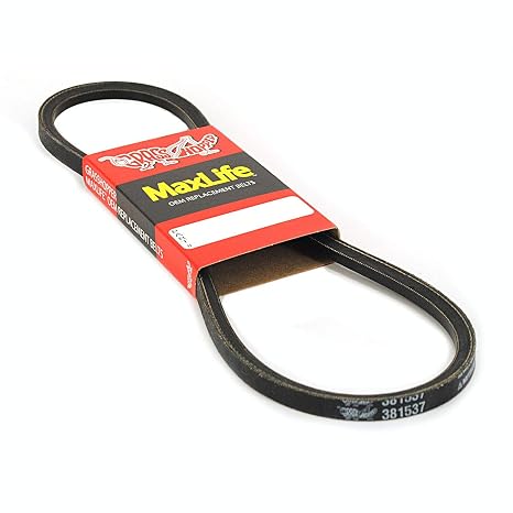 Lawn Mower MaxLife Belt, Designed to Specific Material, Dimensions, Shape, Construction and Pliability Standards That Ensure Superior Performance and Long Life, OEM Replacement Part 381537