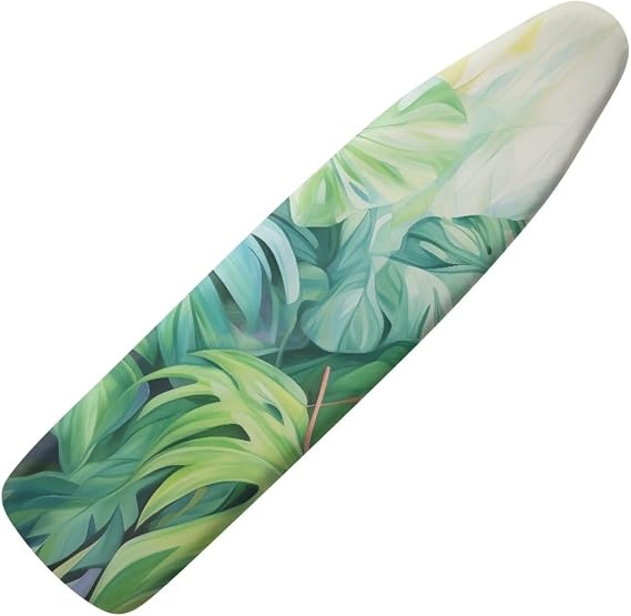 Tropical Palm Tree Homes Replacement Ironing Board Cover with Extra Thick Pad, Standard (Fits Large Boards 15 x 54 inch) Elasticated, Scorch Resistant, Durable