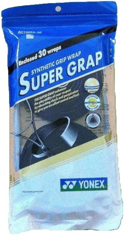 YONEX Super GRAP 30 Overgrip - Tennis, Badminton, Squash - Black
