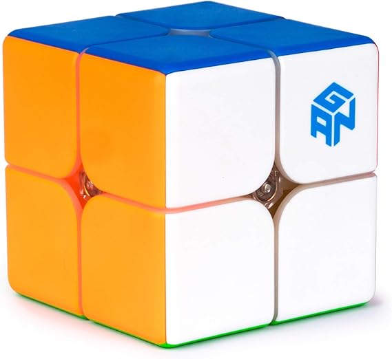 GAN 249 V2 2x2 Puzzle Cube 49mm Stickerless Speed Cube for Kids & Teens