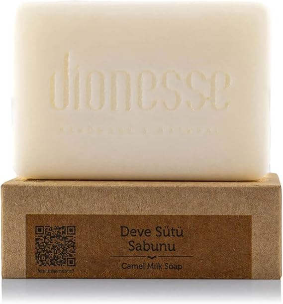 Dionesse 100% Natural Handmade Camel Milk Soap 120g - Anti Acne and Blackhead, Skin Stains Remover, Hair Strengthening Soap