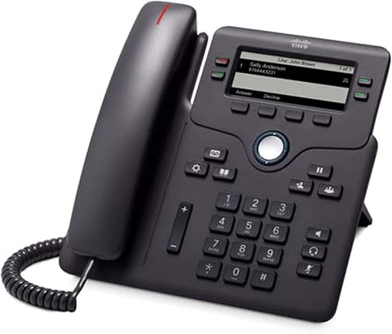 Cisco IP Business Phone 6861 with Multi-Platform Phone Firmware, 3.2-inch Display, Ethernet and Wi-Fi Connectivity, (CP-6861-3PW-NA-K9=)