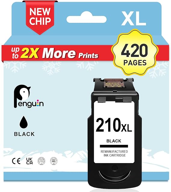 Penguin 210XL MX340 MX320 MX410 Black Ink Cartridge for Cannon Printers