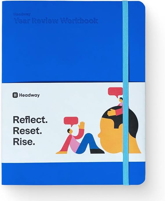 Headway Review Workbook Birthday Reflection & Resolution Journal, Year-in-Review & Next-Year Planning, Gratitude Self-Growth Mindset Journal with Prompts, Memory Therapy Workbook, Self-Care Mental Health Gift for Women & Men