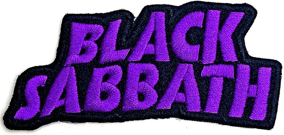 Black Sabbath Patch Cut Out Wavy Band Logo Official Size One Size