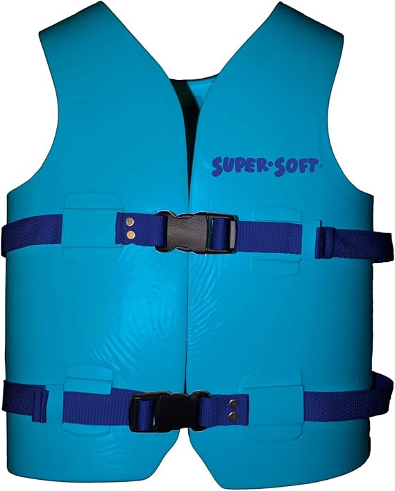 TRC Recreation Super Soft Child Life Jacket USCG Approved Vinyl Coated Foam Swim Vest for Kids Swimming Pool and Beach Gear
