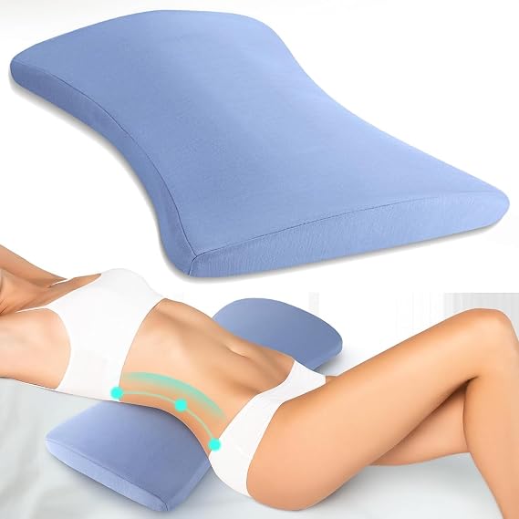 Hydomi Lumbar Support Pillow for Bed Relief Back Pain: Lower Back Pillow for Sleeping - Memory Foam Waist Pillow - Back Bolster Pillow for Side, Back&Stomach Sleepers - Car Seat Cushions for Car, Sofa