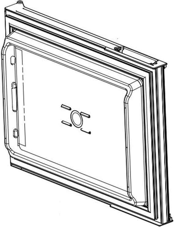 Norcold INC 638530 Door Assembly Foamed Upper Black