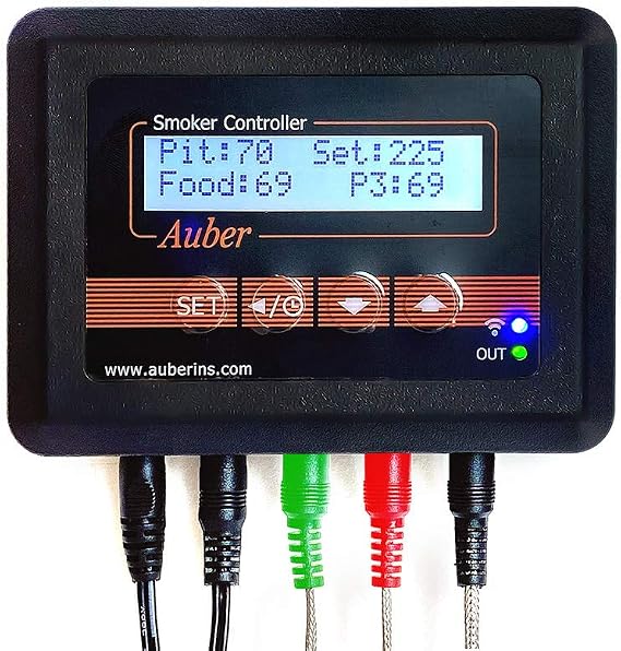 AUBER WIFI BBQ Controller for Large Big Green Eggs, 3-Probe, 2nd Gen, SYL-3615