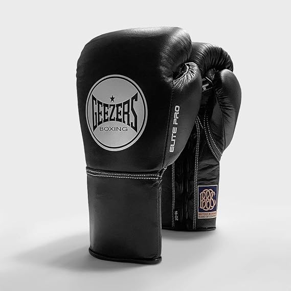 Geezers Boxing Elite Pro Special Edition Fight Gloves, Premium Leather, Mens and Womens Fight Glove, Approved by The BBBofC for All Professional Fights.