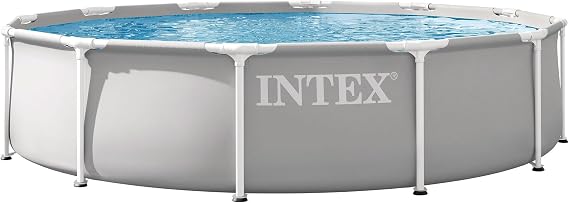 Intex Prism Rondo Diameter 366 x 76 cm Frame Pool Set Light Grey