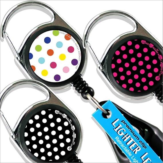 Lighter Leash Premium Clip Polka Dot Series