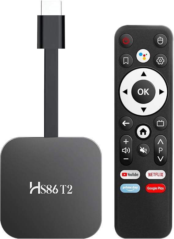 Android TV 14.0 Transmission Bar, Smart TV Transmission Bar 2GB RAM 16GB ROM, RK3518 Chip, Dual WiFi 2.4G/5.8G, BT5.0, HDMI 2.0 and HD 4K, Voice Remote Control Support Video and Audio