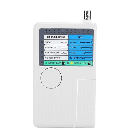 RJ45 RJ11 BNC Network Tester Short Circuit Test