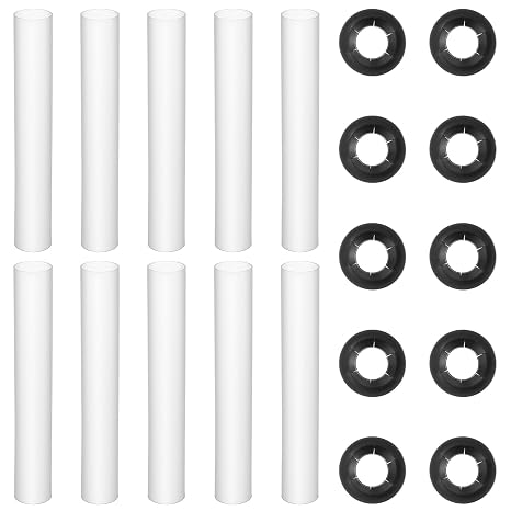 10 Sets Garage Door Hinge Quiet Roller Sleeves, 11mm Id 80mm Length
