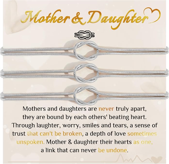 SUNSH 2/3Pcs Mother Daughter Bracelets Mommy and Me Matching Bracelets