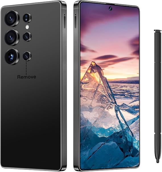 I25Ultra Unlocked Smartphone,16+512GB Unlocked Phone,6.9" HD+ Display,Built in Pen,Snapdragon 8 Gen3 7000mAh Dual Speakers 5G/Face ID/Fingerprint Lock/Dual SIM/GPS (Black)