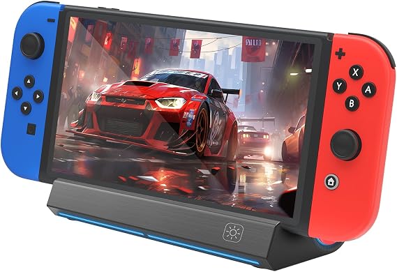 Rapell TV Dock Station for Switch/Switch OLED with LAN Port, Switch Dock with HDMI Adapter and USB 3.0 Port for Official Nintendo Switch(Not Include HDMI Cable and AC Adapter)