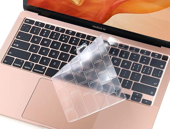 CaseBuy Premium Ultra Thin Keyboard Cover for MacBook Air 13.3" 2021 2020 | Model A2179 A2337 M1 Chip, MacBook Air 13 inch M1 TPU Protective Skin(Not Fit 2022-2026 Air M2 M3 M4 M5 A2681 A3113 A3240)