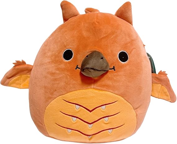Squishmallows Kellytoy Godzilla Plush Toy (8/'' Rodan), Brown, 8 Inch (SQK2817)