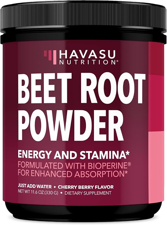 Beet Root Powder, Nitric Oxide Supplement, Cherry Berry, 30 Servings