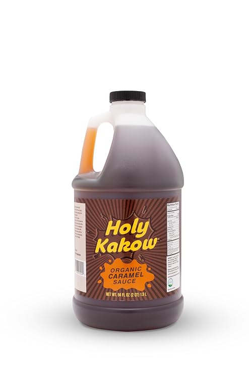 Holy Kakow Organic Caramel Sauce, Vegan and Gluten Free - 64 Oz