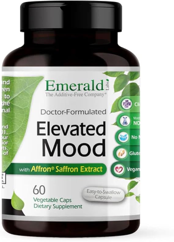 Emerald Labs Elevated Mood, 60 Vegetable Capsules (30-Day Supply)