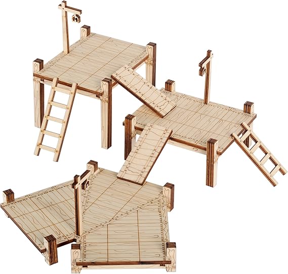 CZYY DND Dock Expansion Set, 7 Modular Terrain Pieces