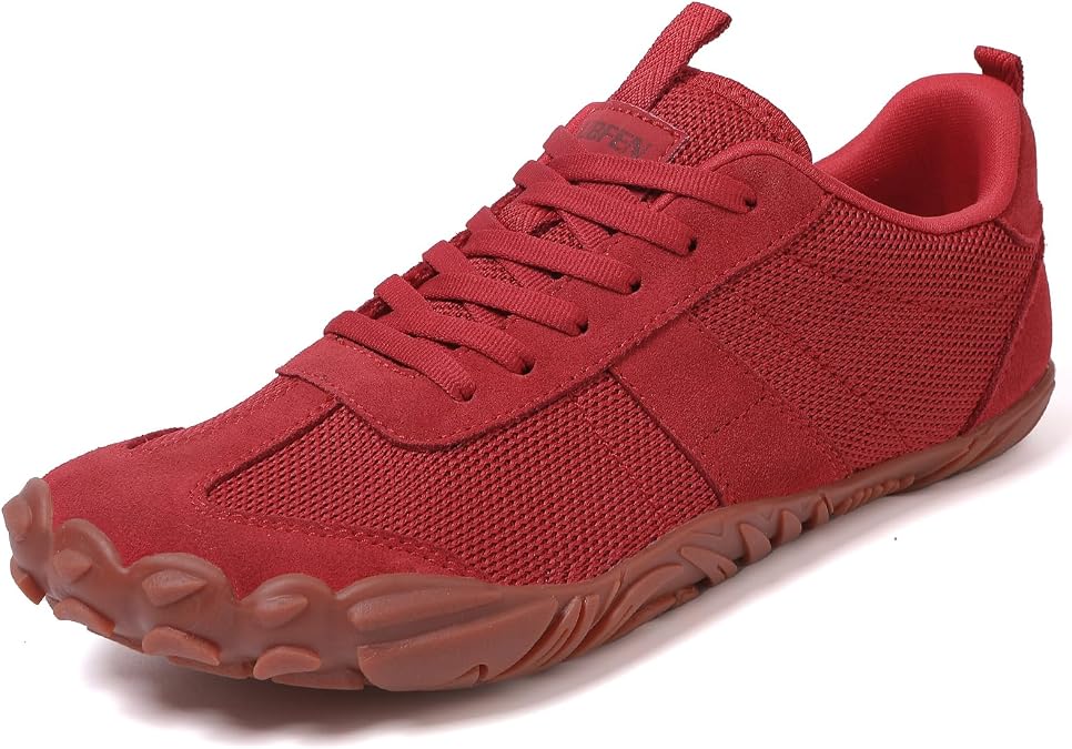 UBFEN Womens Barefoot Shoes Mens Wide Toe Box Zero Drop Minimalist Sneakers | Laces Up, Lightweight, Breathable, Comfortable, Suitable for Walking, Travel, Light Hiking, Trail Running, Tennis, Daily Wear